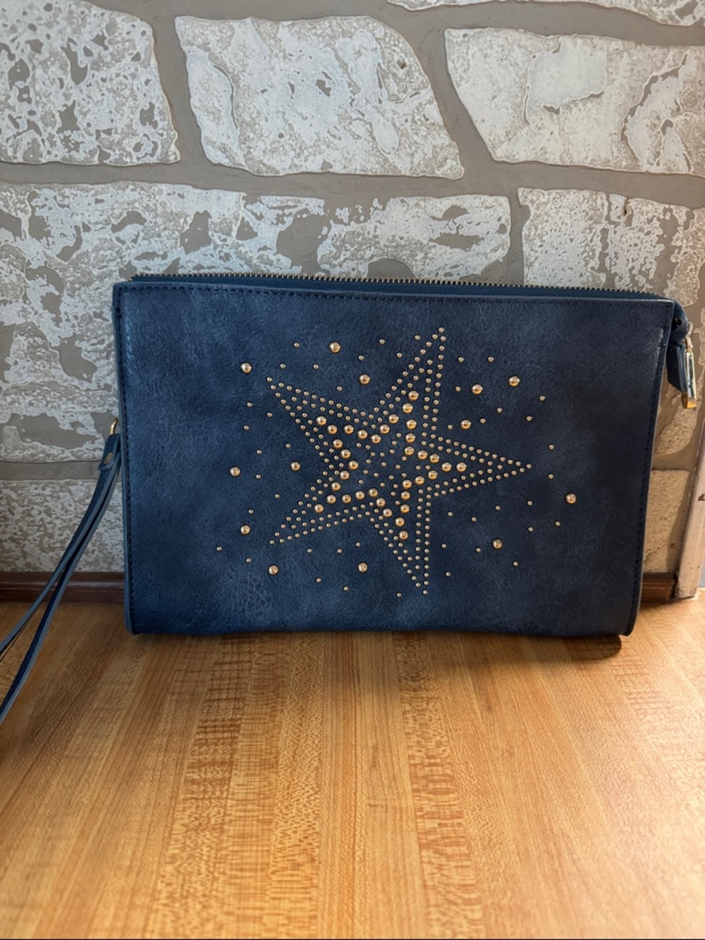 Charming Charlie Star Studded Wristlet/Clutch
